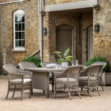 Nivedita Oval 7 Piece 6 - Person 200Cm L Outdoor Table Set