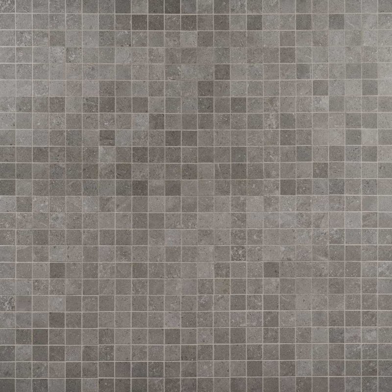 New Rock 2X2 Matte Porcelain Mosaic, Fossil Dark Gray