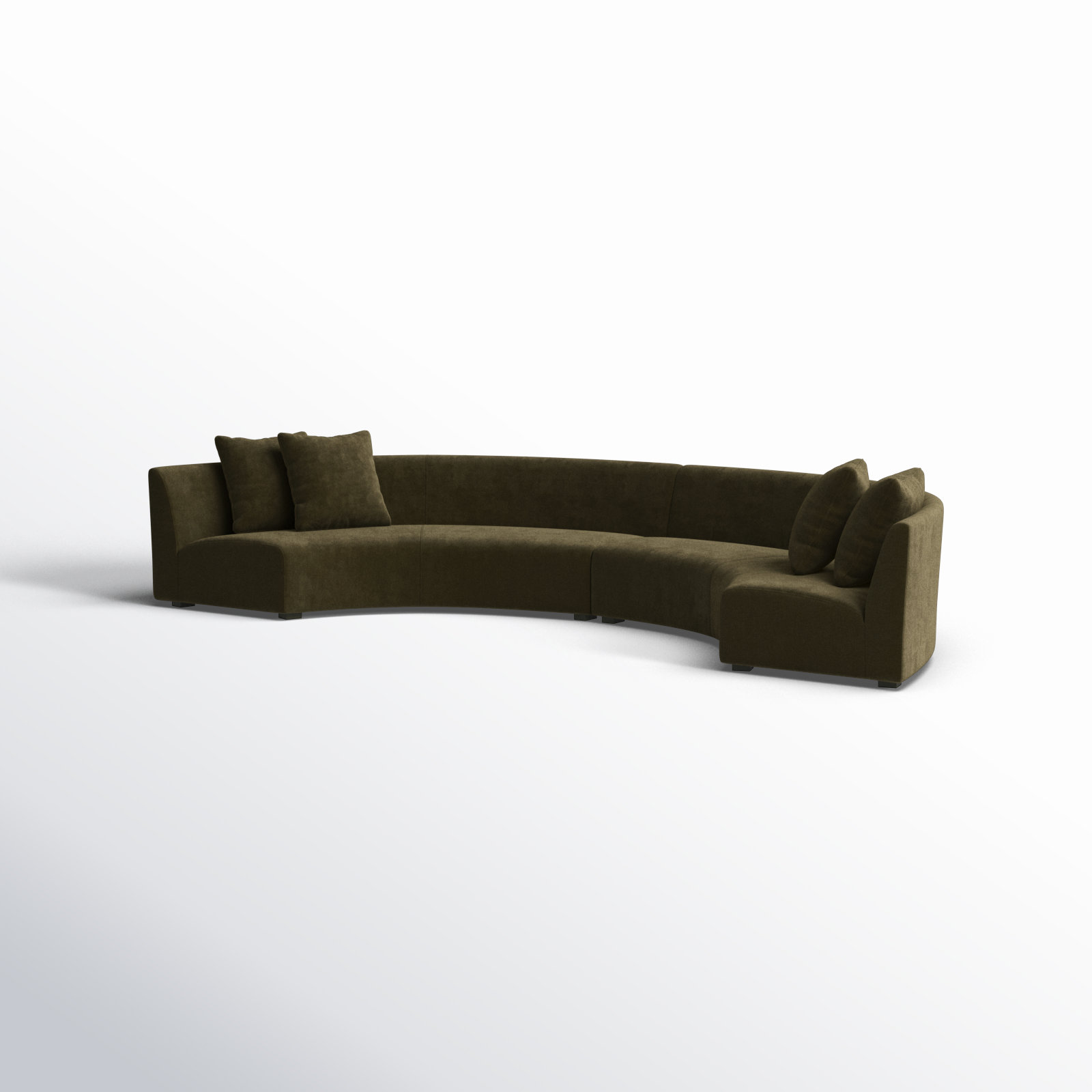 Aileen Modular Upholstered Sectional, Green