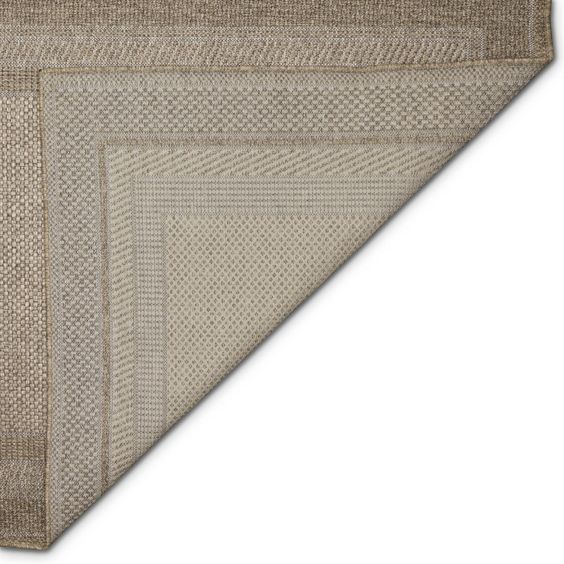 Goldye Machine Woven Polypropylene Indoor / Outdoor Area Rug in Sand/Beige, Rectangle 3'3" W x 4'11" L