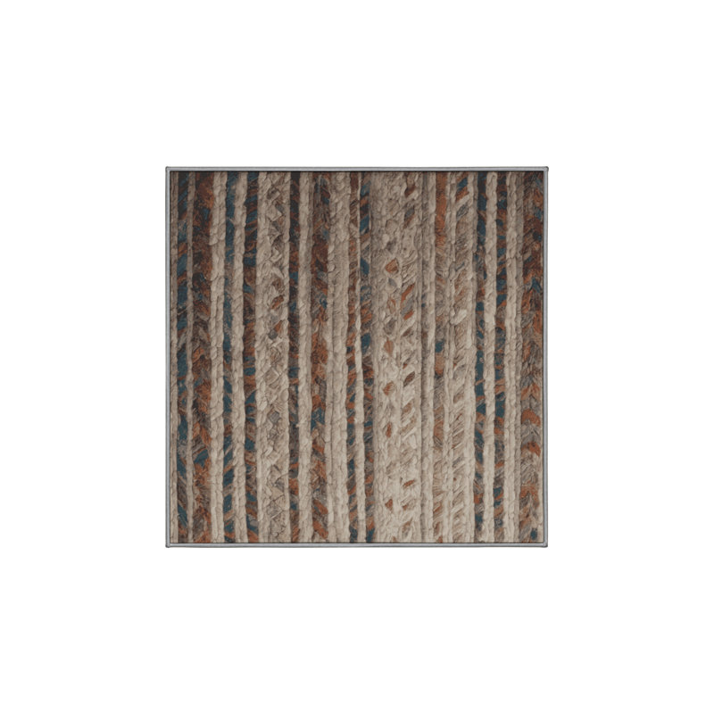 Tapis gris lavable à la machine, Carré 3 pi