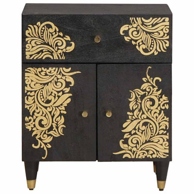 50cm W Solid Wood Bedside Table
