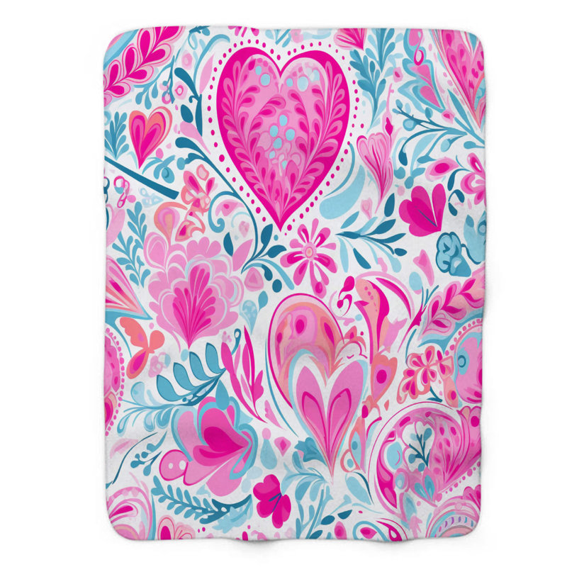 Motif de balise maritime - 1 pièce Sherpa Premium, L 60 po x L 80 po, Classy Heart Art