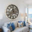 Horloge murale ronde surdimensionnée de 24 po pour le salon avec la collection America-73808853