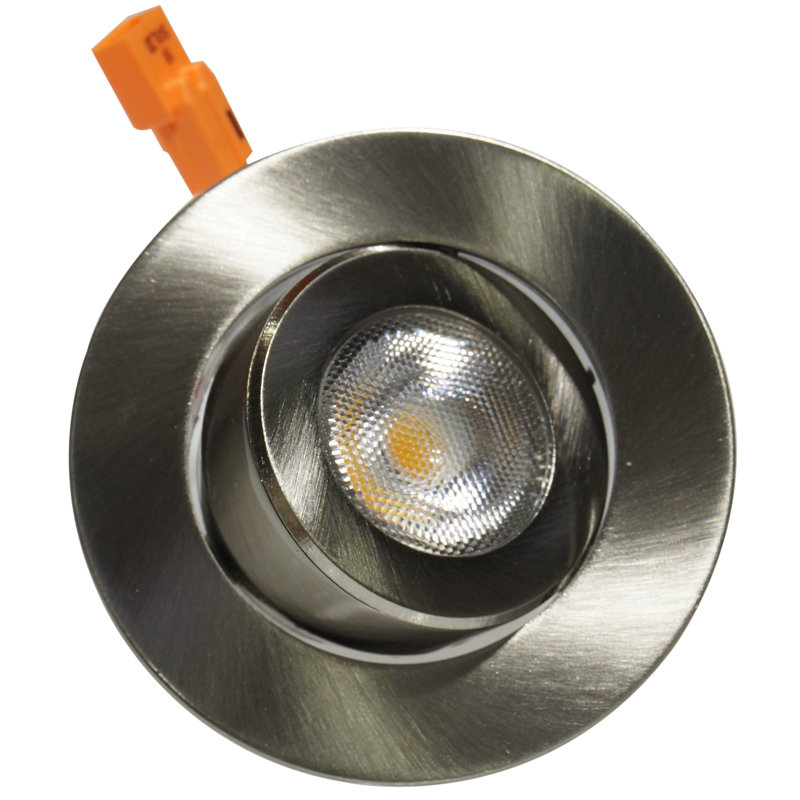 Ensemble d'éclairage encastré 3,13 "Remodel LED Retrofit, Nickel, 3000 K