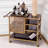 Sterling Metal Bar Cart