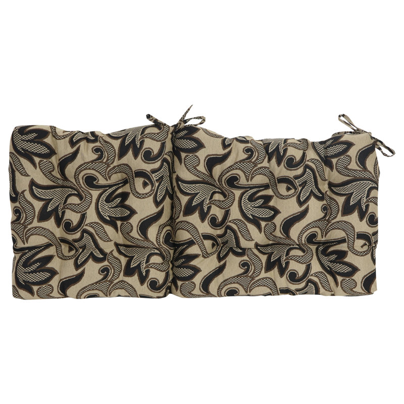 Tapestry Tufted Seat/Back Chair Cushion