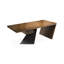 Bureau rectangulaire en bois massif brun-180190658