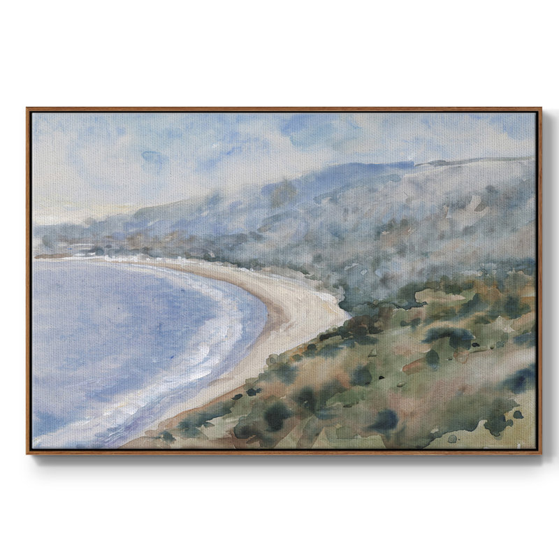 «Coastal Mist I», reproduction sur toile, H 25 po x l 37 po x P 2 po, Noyer