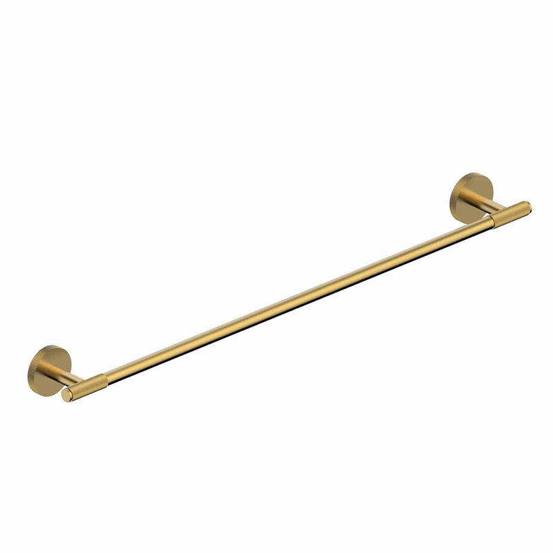 Barre à serviettes murale 25,7 po Klass, Or brossé, H 2,1 po x L 25,7 po x P 2,7 po