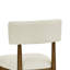 Chaises d'appoint de salle à manger avec tissu sherpa