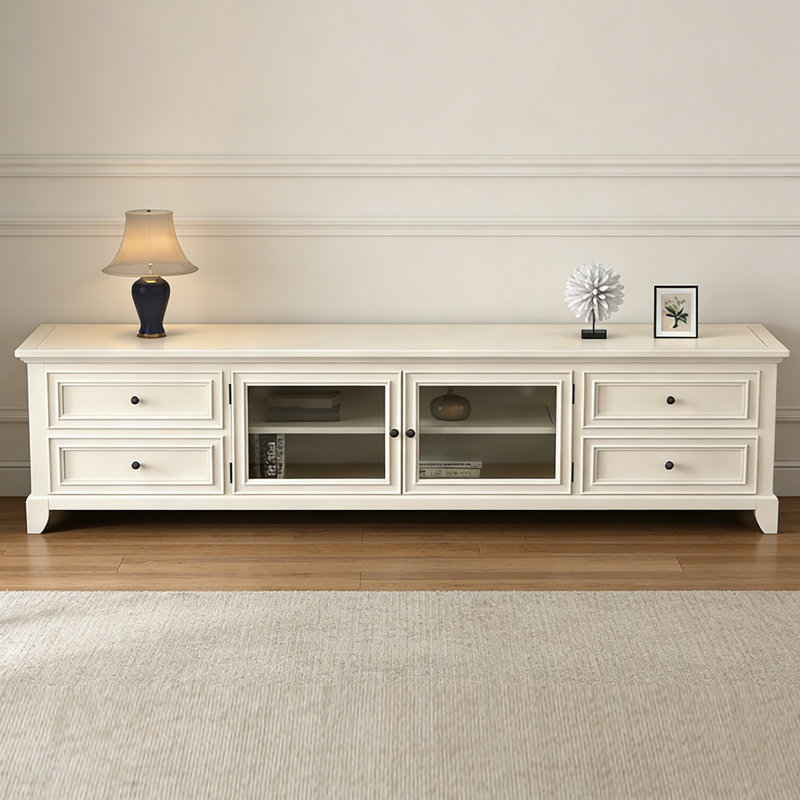 Gassaway Solid Wood TV Stand, H 22,83 po x L 94,48 po x l 20,47 po