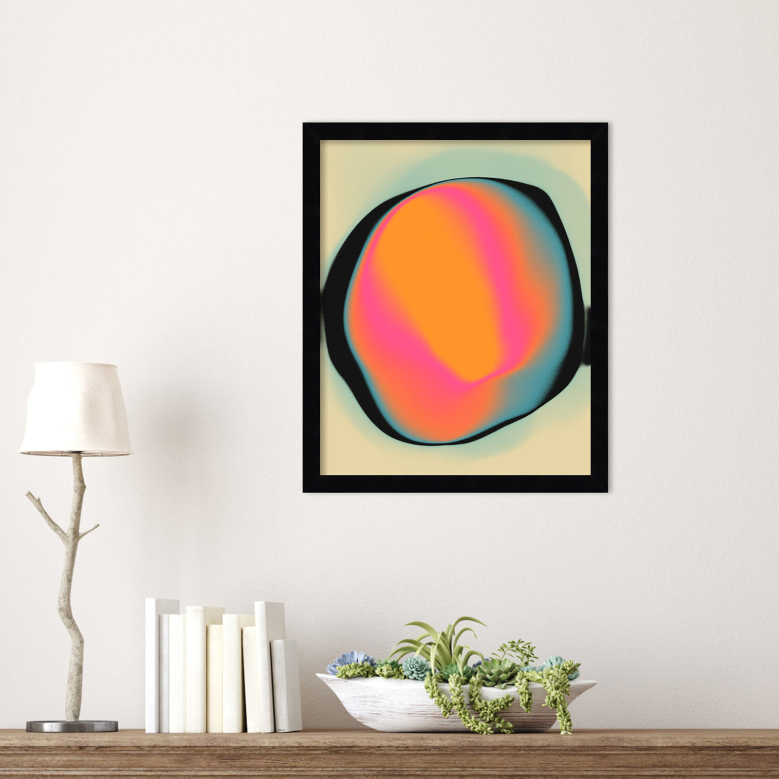 Ghost 2 by Jazzberry Blue, 17" H x 14" W x 1" D, Black