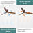 52 Inch Flush Mount Ceiling Fan With LED Light And Remote Control Solid Wood Blades