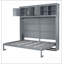 Lit escamotable double pleine grandeur avec armoires supérieures, gris-1513403315-1513403314
