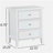 Luca 3-drawer Nightstand - White-1851894303