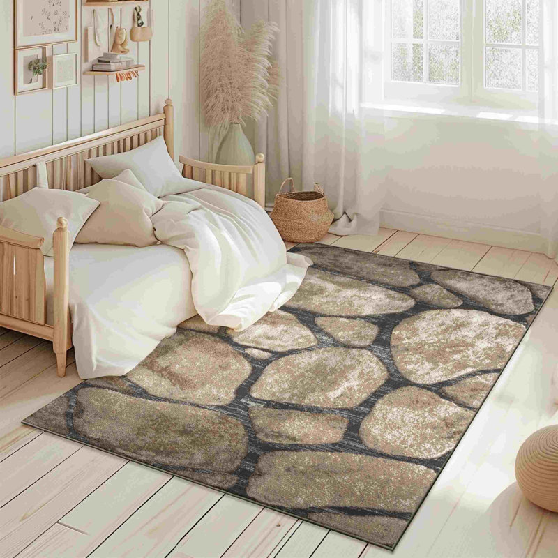 Goudy RUG DESIGN 9909 - Grey, Rectangle 9'2" x 12'6"