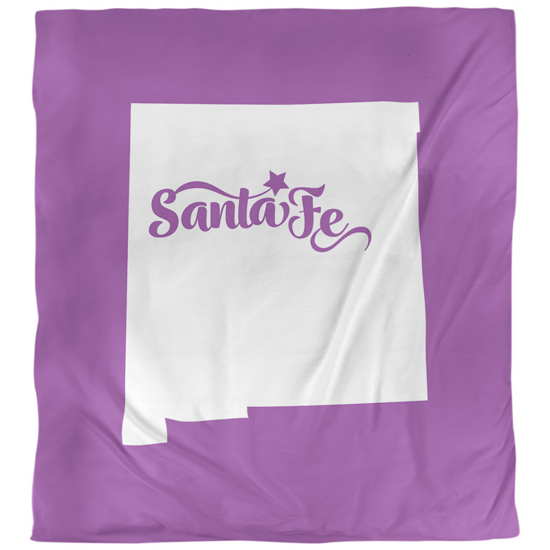 Housse de couette santa fe new mexico, Violet, Microfibre