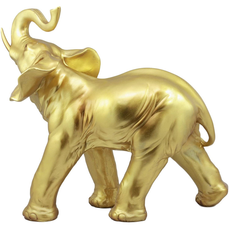 Figurine éléphant Feng Shui, Or