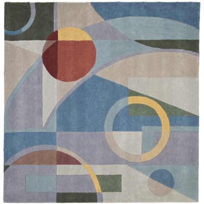 Charbonneau Drive Hand Tufted Wool Abstract Rug