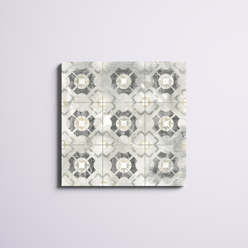 «Marble Tile Design III», impression sur toile, H 30 po x l 30 po