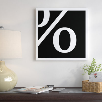 Percent 1 par 5b5collective - Estampe numérique sur toile tendue avec châssis