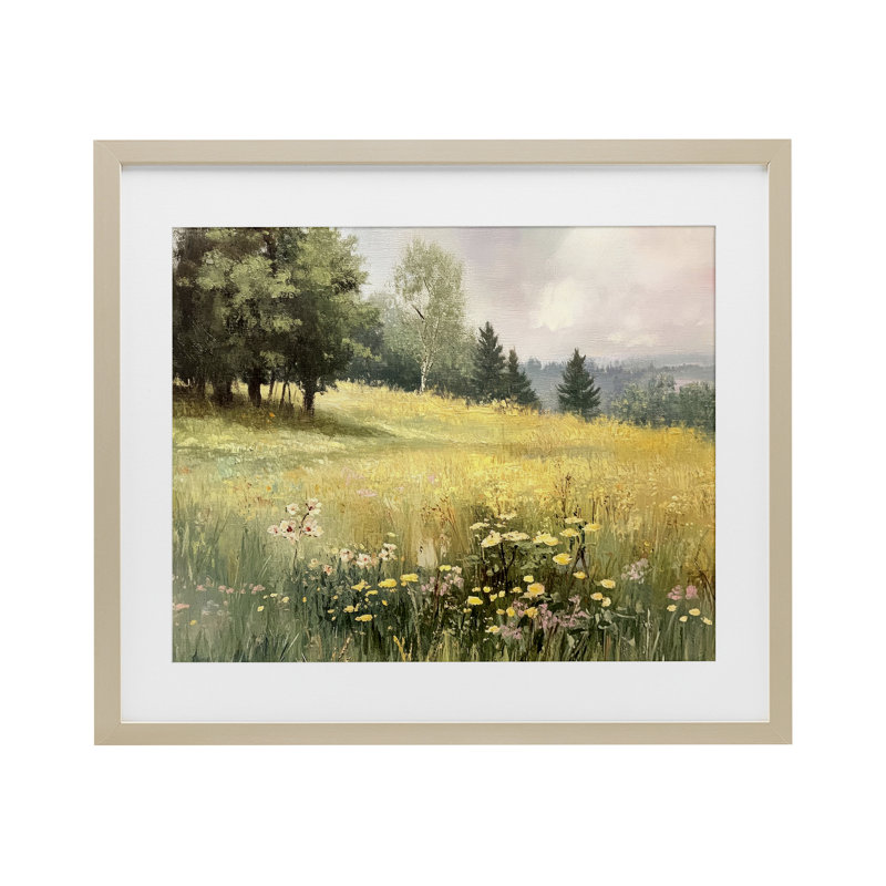 «Lush Summer Meadow», reproduction encadrée sous verre, design par LSR Creative Studio, H 17 po x l 21 po