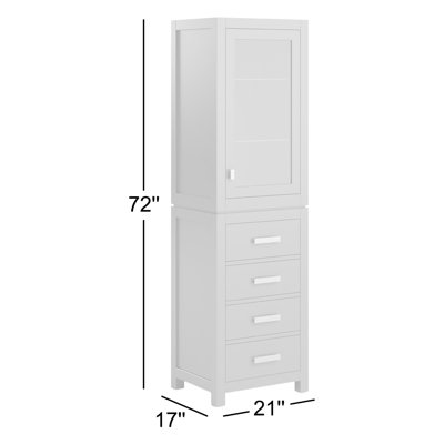 Esita Solid Wood Linen Cabinet