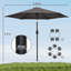 265cm Market Parasol-1042453032