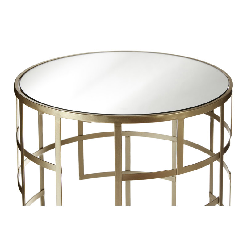 Loughman Glass Top Frame Side Table Set