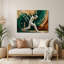 Sports, cricket vert, art mural en métal-354019035
