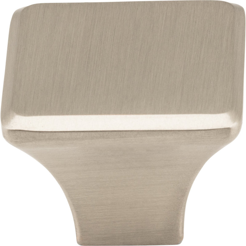 Marlo Square Knob, Satin Nickel, 1 1/4″
