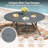 60" Round Metal Patio Dining Table-1876241710