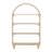 Kids Arched Bookcase With Open Shelves And Cylindrical Wooden Legs-1792587150