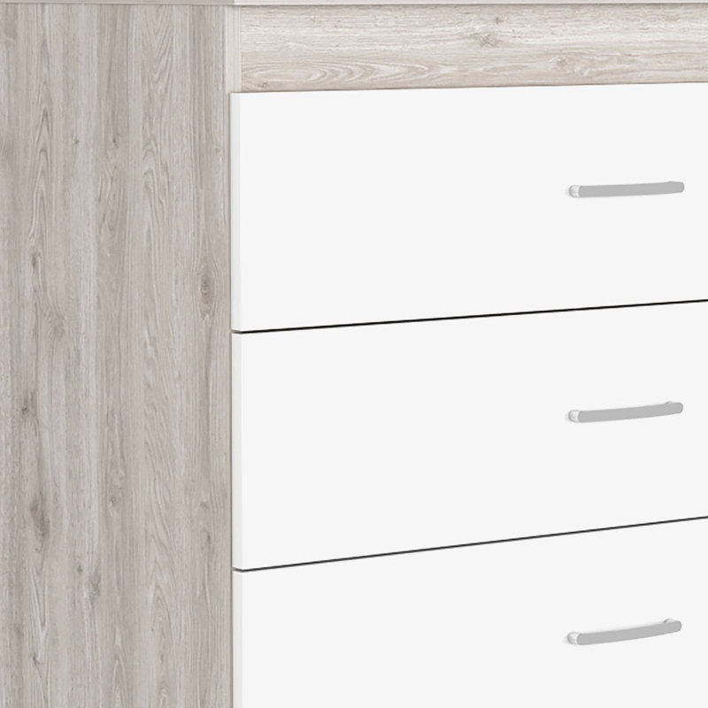  Commode 3 tiroirs 32 "blanche et grise