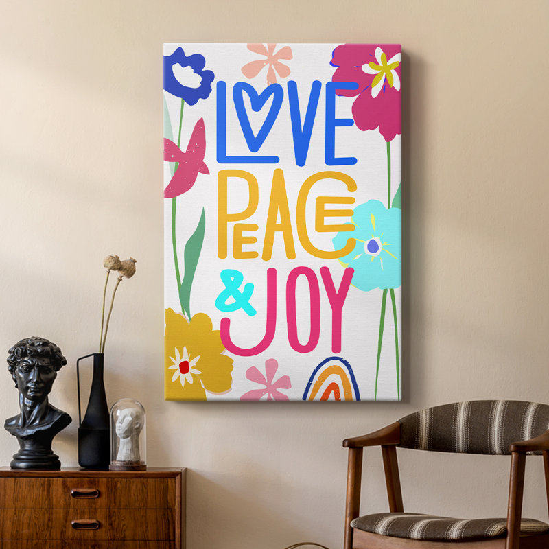 Pop Love Peace Joy - galerie sur mesure