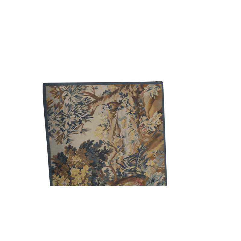 Hand-Knotted High-Quality Brown and Blue Area Rug