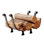 Handcrafted Log Basket Fireplace Rack