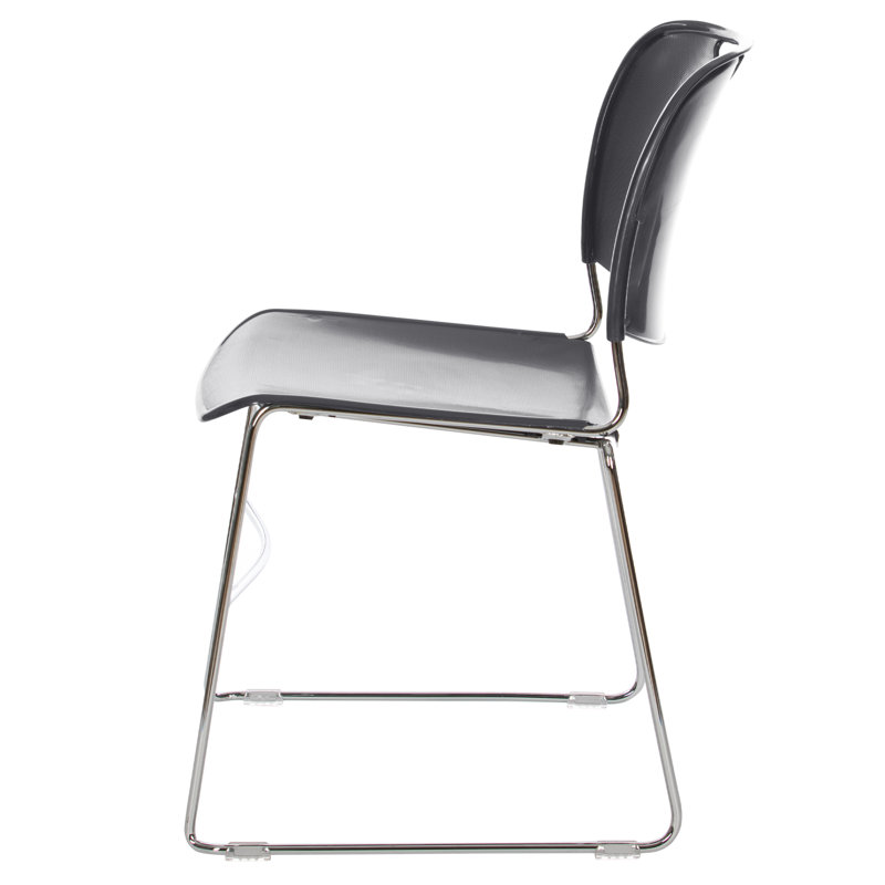 Chaise empilable Naomi Premium, paquet de 2, Gris
