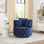 Chaise pivotante rembourrée et capitonnée en velours-951953038