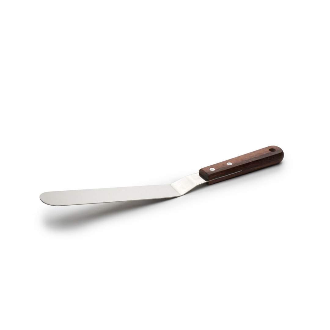 Fox Run Offset Icing Spatula, 8-Inch Stainless Steel Blade, Wood Handle Fox Run Brands
