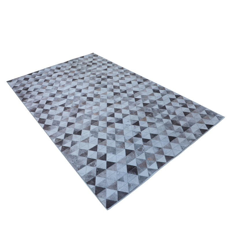 Tapis gris Diamonds in the Rough, Rectangle 4 pi x 6 pi