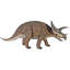 Statue de dinosaure de taille tricératops jurassique
