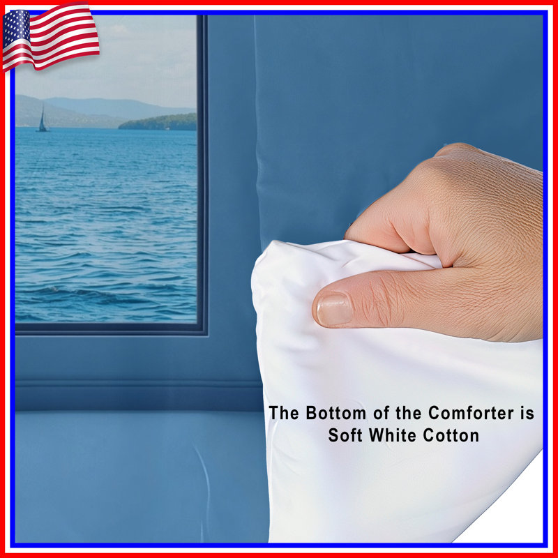Ocean View Window Comforter, King