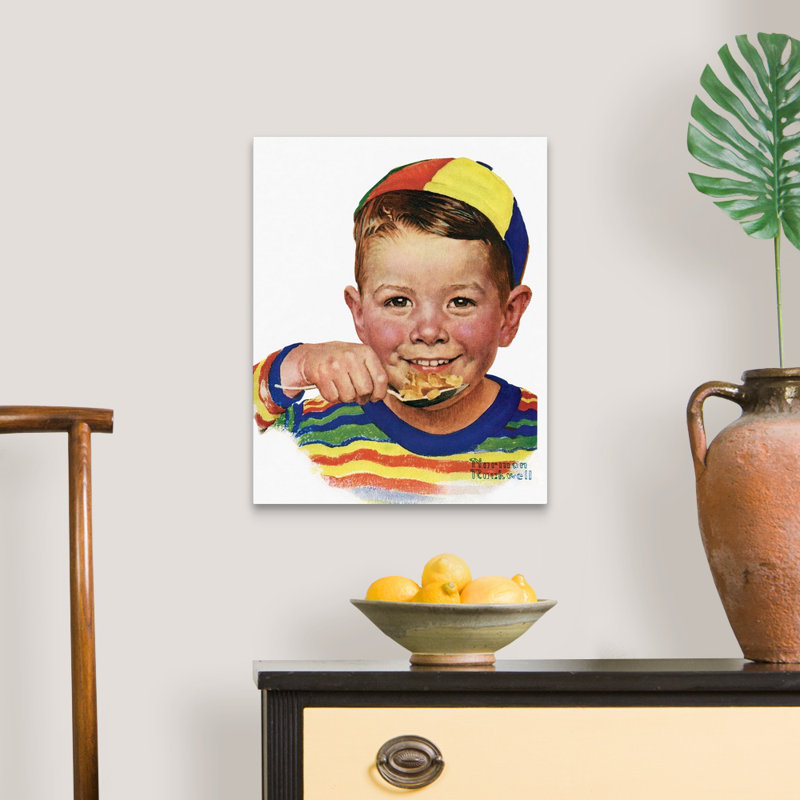 Bonnet, art mural sur toile, H 20 po x l 16 po x P 1,25 po, Toile tendue