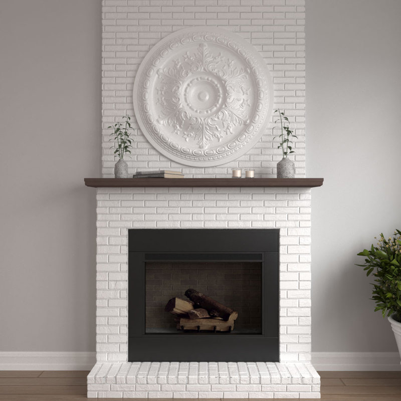 Endurathane Oslo Ceiling Medallion, 38 3/8"OD x 2 7/8"P (Fits Canopies up to 7 5/8"), Factory Primed, Primed