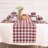 Morgan Check - 100% Pure Linen Table Runner-114726917-114726910