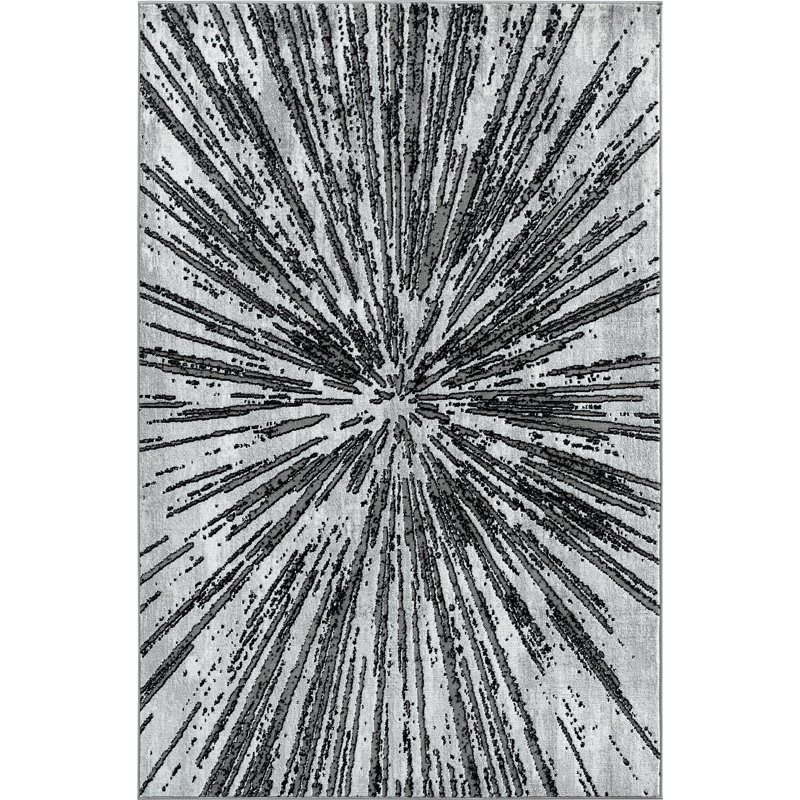 Tapis gris intérieur / extérieur, Rectangle 7 pi 9 po x 9 pi 9 po