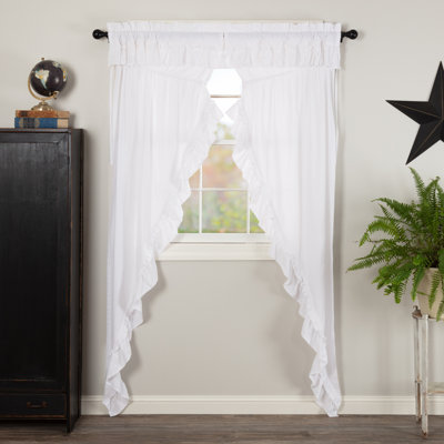 Panneaux de rideaux semi-transparents avec passe-tringle Chayne