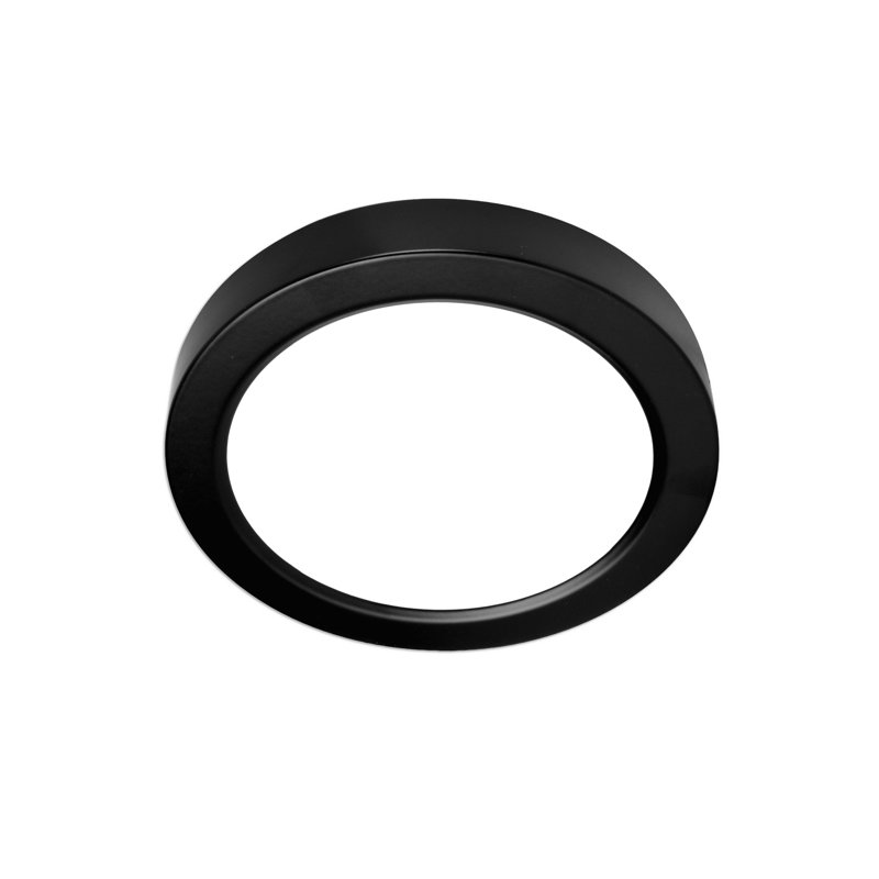 Plafonnier encastré à DEL Kocher, Noir, H 0,68 po x l 4,36 po x P 4,36 po